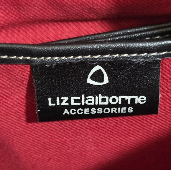 Vintage Liz Claiborne Black Monogram Small Crossbody Bag - Picture 7 of 14